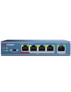 Switch No Administrado 10/100mbps 4 Puertos Poe + 1...