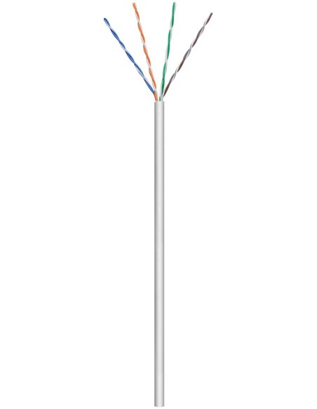 Goobay 68710 Cable De Red Cat 5e, U/utp, Gris, 100m