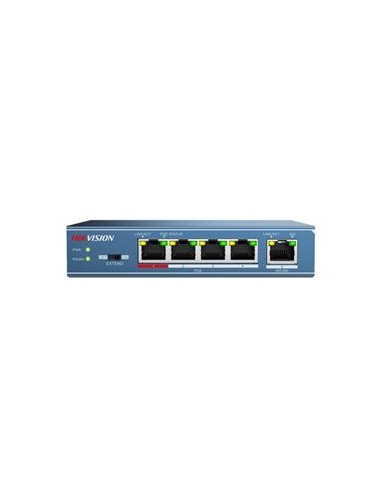 Switch Hikvision Poe 4-port L2 Unmanaged...