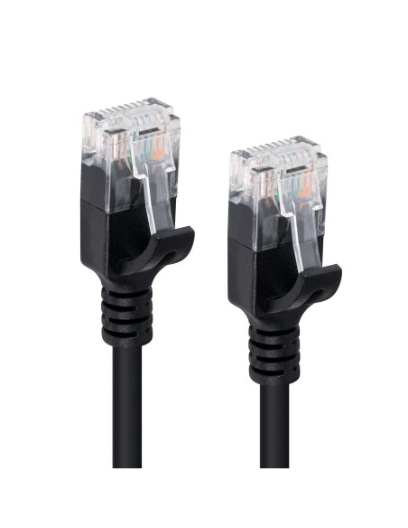Microconnect W125628039 Cable De Red Negro 0,25 M Cat6a U/utp [utp]