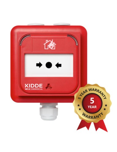 Kidde Commercial Ke-dm3010r-ip Pulsador Analogico Inteligente. Serie Excellence. Ip67. Color Rojo