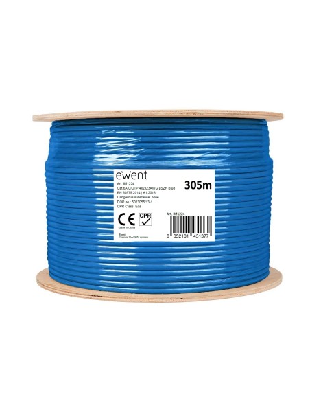 Ewent Im1224 Cable De Red Azul 305 M Cat6a U/utp (utp)