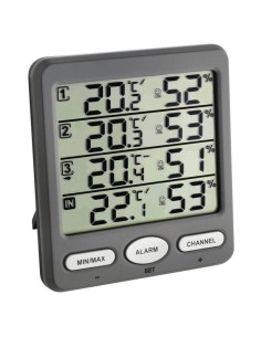 Termohigrómetro Inalámbrico Tfa Climate Monitor Con 3...