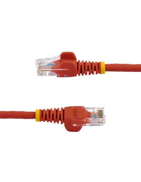 Cable De Red 0.5m Rojo Cat5e   Cabl Ethernet Sin Enganche