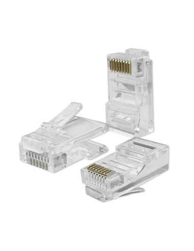 Qoltec 54552 Rj45 Modular Connector Cat6 Utp Gold Plated Contacts 100 Pieces