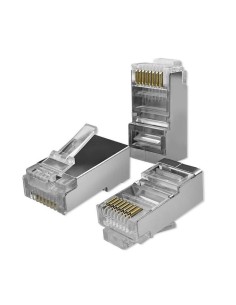 Qoltec 54554 Rj45 Modular Connector Cat5e Ftp Gold Plated...