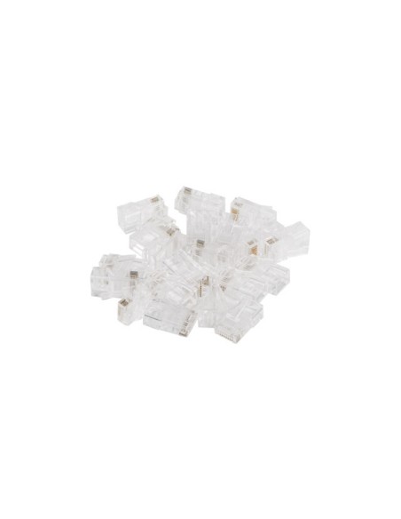 Lanberg Conector De Red Rj45 Plu-6020 Para Cableado Utp Cat6 Bolsa De 20 Unidades