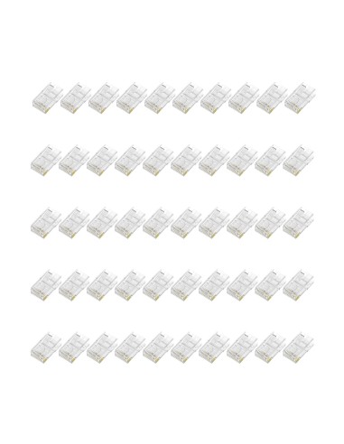 Aisens Pack De 50 Conectores Rj45 8 Hilos Cat.6...