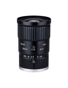 Dahua Pfl20-j10m Lente Fija Mp 10m 4/3" C Ir F1.6 20mm