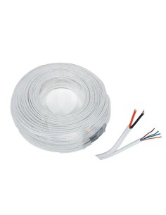 Bobina 100 M De Cable De Alarma Siamés De  6 Hilos ( 4 X...