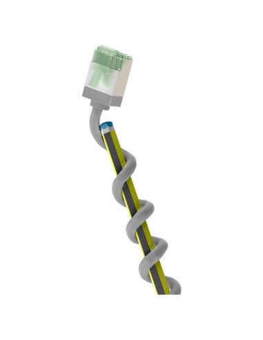 Goobay Cable De Conexión Ultraflexible Cat.8.1 Delgado, U/ftp Gris, 0,5 Metros, Conector Extracorto 74345