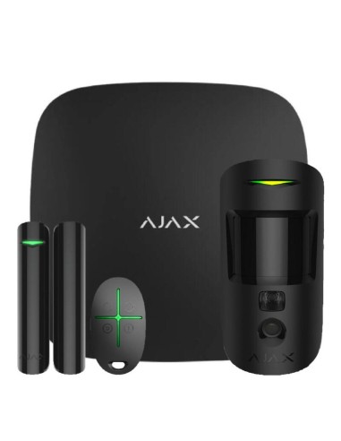 Ajax Starterkit-cam-bl Ajax Starterkit Cam Negro. Hub 2 2g + Motioncam + Doorprotect + Spacecontrol