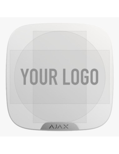 Ajax Brandplate-wh Ajax Brandplate. Placa Frontal Personalizable Para Streetsiren Doubledeck. Color Blanco. Pack De 10ud