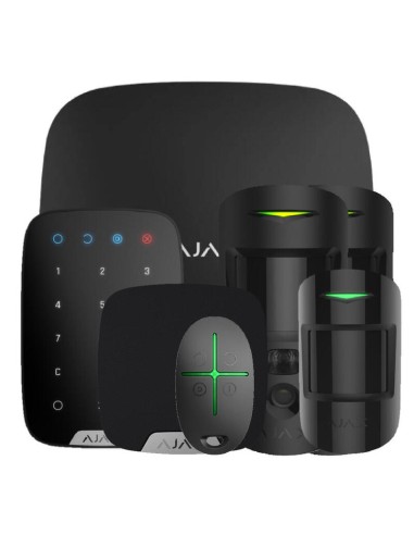 Ajax Hub2kit4g-mp-pro-bl1 Kit Ajax Negro. Hub 2 4g + 2motioncam + Motionprotect + Spacecontrol + Keypad + Homesiren