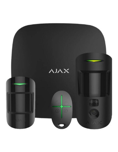 Ajax Starterkit-cam-mp-bl1 Kit Ajax Negro. Hub 2 + Motioncam + Motionprotect + Spacecontrol