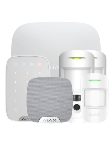 Ajax Hub2kit4g-mp-phod-wh1 Kit Ajax Blanco. hub 2 4g + 2motioncamphod + Motionprotect + Keypad + Homesiren