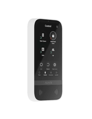 Ajax Keypad-touch-wh Ajax Keypad Touchscreen. Teclado Táctil Con Lector Inalámbrico. Color Blanco