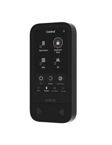 Ajax Keypad-touch-bl Ajax Keypad Touchscreen. Teclado Táctil Con Lector Inalámbrico. Color Negro