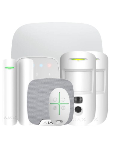 Ajax Hub2kit2g-dp-phod-sc-wh Kit Ajax Blanco. Hub2 + 2motioncamphod + Doorprotect Plus + Spacecontrol + Keypad + Homesiren