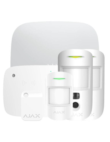 Ajax Hub2kit4g-mp-phod-kpd-wh Kit Ajax Blanco. Hub2 4g + 2motioncamphod + Motionprotect + Keypadcombi + Tag