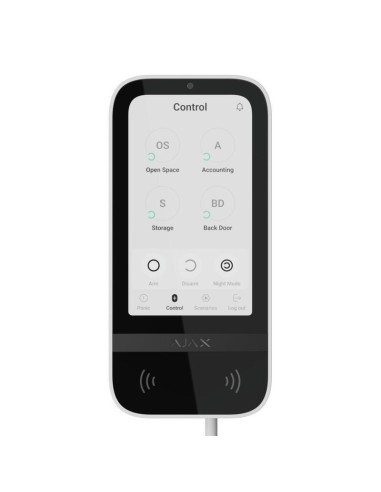 Ajax Keypad-touch-fibra-wh Ajax Keypad Touchscreen Fibra. Color Blanco