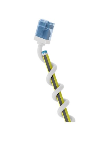 Goobay Cable Cat.6a Ultraflexible Delgado, U/utp Blanco, 1 Metro, Conector Extracorto 74286