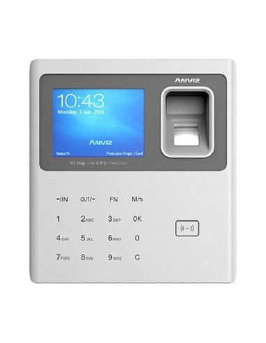 Controlador De Presencia Anviz W1pro Tarjeta Rfid/lector De Huella Capacidad 3000 Usuarios Mini Usb Usb Host Software Incluid...