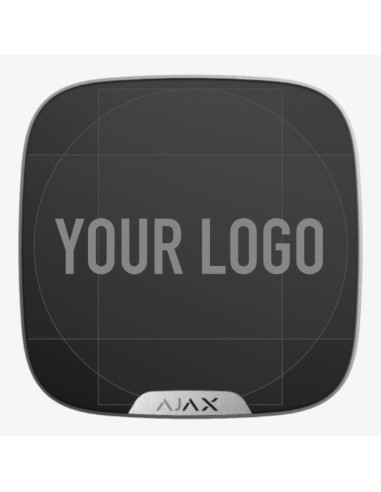 Ajax Brandplate-bl Ajax Brandplate. Placa Frontal Personalizable Para Streetsiren Doubledeck. Color Negro. Pack De 10ud