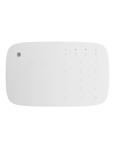 Ajax Keypad-combi-wh Ajax Keypad Combi. Teclado Táctil Inalámbrico Con Sirena Compatible Con Tarjetas Y Mandos Cifrados. Co...