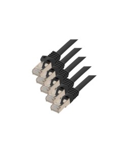S-conn Rj45-rj45, M-m, 5m Cable De Red Negro Cat7 S/ftp...