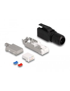 Delock 86965 Conector Rj45/lsa Negro Rj45 Cat.6a 2