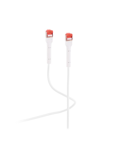 Flexline Cable De Red U/ftp Cat. 6a Mit Biegbaren Mecker Blanco 1,0m