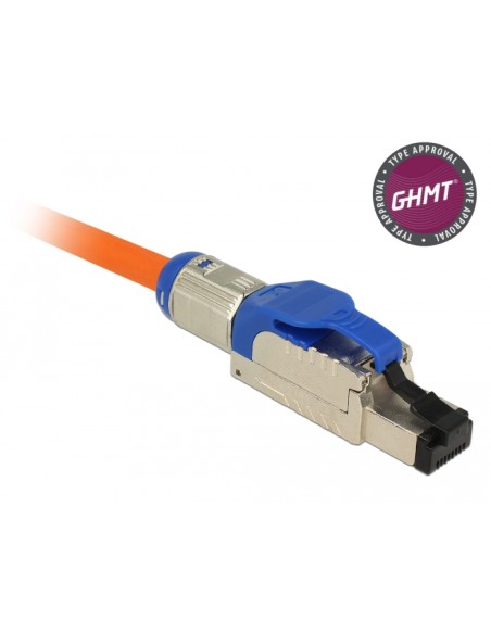 Delock 86487 Montaje De Enchufe Rj45 Cat.8.1 En Metal