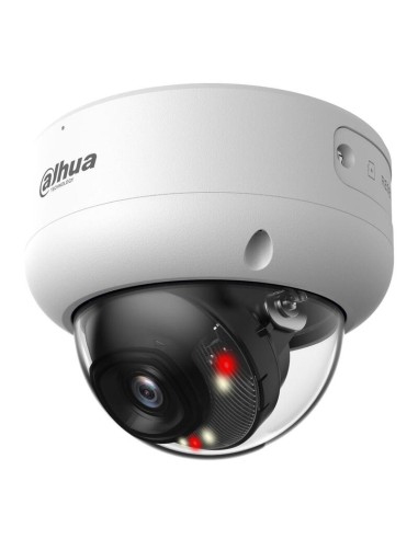 Dahua Ipc-hdbw3449e-as-il-0280b Domo Ip H265 4m Wdr Iluminación Dual Led40m/ir40m 2.8mm Ik10 Ip67 Poe Sd Audio Mic E/s Ai