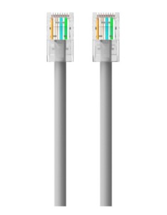Cable Belkin Rj45-rj45, Cat6, 1m  De Red Gris