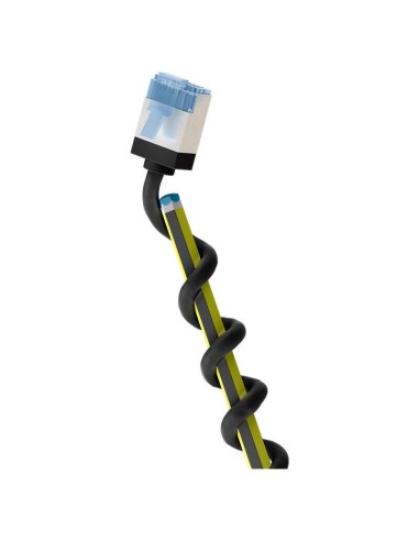 Cable Goobay Cat.6a Ultraflexible Delgado, U/ftp Negro, 0,5 Metros, Conector Extracorto 74317