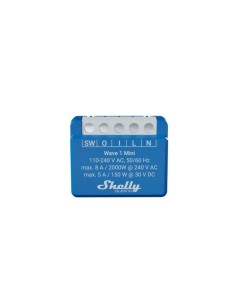 Shelly Qubino Wave 1 Mini Interruptor Inteligente Azul
