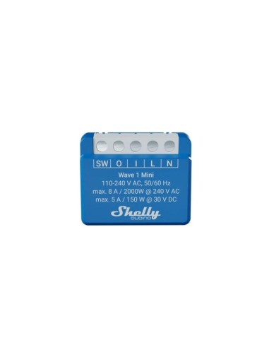 Shelly Qubino Wave 1 Mini Interruptor Inteligente Azul