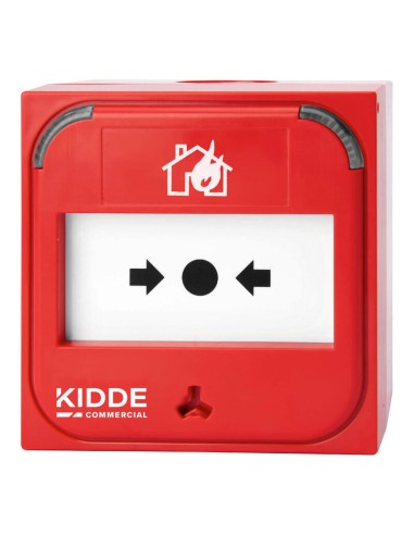 Kidde Commercial Nc-mc-100-r Pulsador Manual Inteligente Convencional Para Montaje Empotrado - 100 O. Color Rojo