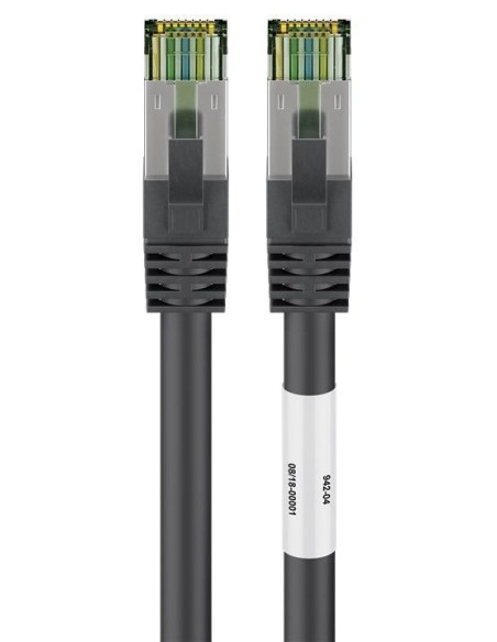 Goobay Cable De Red Cat 8.1, S/ftp (pimf) 1m Negro 66721