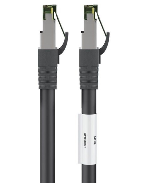 Goobay Cable De Red Cat 8.1, S/ftp (pimf) 1m Negro 66721