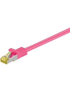 Goobay Rj-45 Cat7 1m Cable De Red S/ftp (s-stp) Magenta