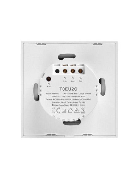 Sonoff Im190314010 Interruptor De Luz De Dos Canales T0