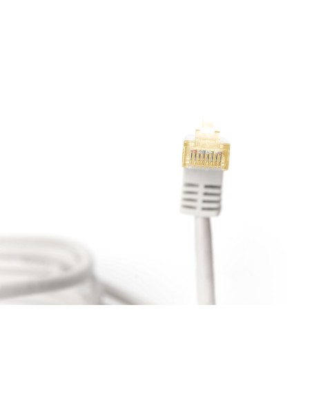 Cat 6a S/ftp Patch Cord 90 Deg Cabl Plug Cu Lszh Awg 26/7 3 M Grey