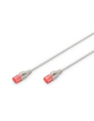 Cat 6 U/utp Slim Patch Cord Awgcabl 28/7 1.5 M Color Grey