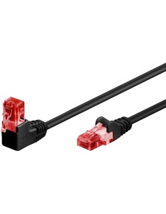 Goobay Cable De Red Cat.6 U/utp, 1x 90 ° En ángulo 2...
