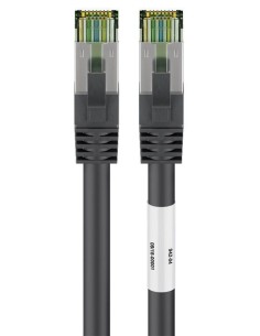 Latiguillo Cat 8.1, S/ftp (pimf), 7,50 M, Negro, Lszh Goobay