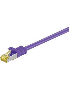 Latiguillo Cat 7, S/ftp,  0.25 M, Violeta, Lszh Goobay