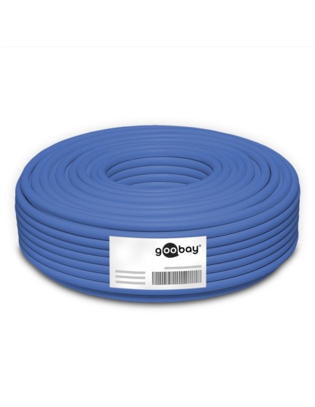 Bobina Cat 6a U-utp   50m Flexible Azul Awg23/1 Eca