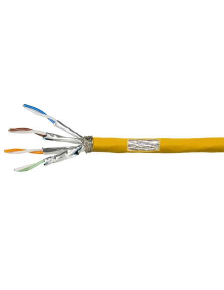Bobina Cat 7a S-ftp   50m Instalacion Amarillo Awg23 B2ca